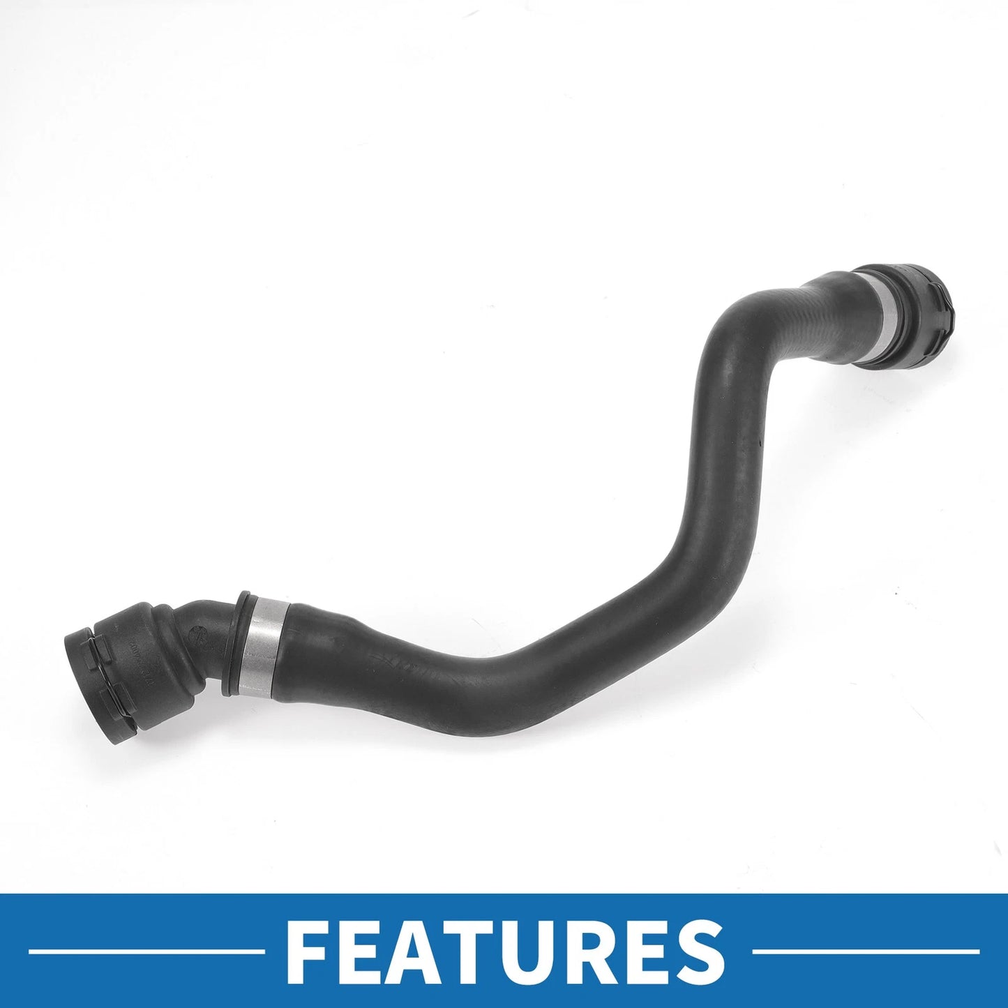 Engine Radiator Hose for BMW X5 (2000-2003) Rubber Black 1 Pc