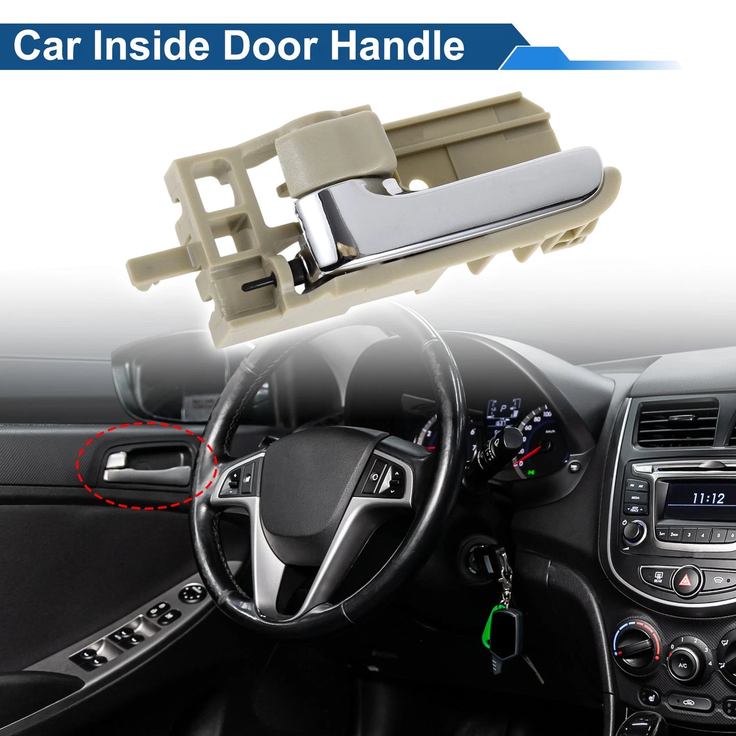 Front Passenger Side Interior Door Handle for Toyota Corolla (2003-2008)