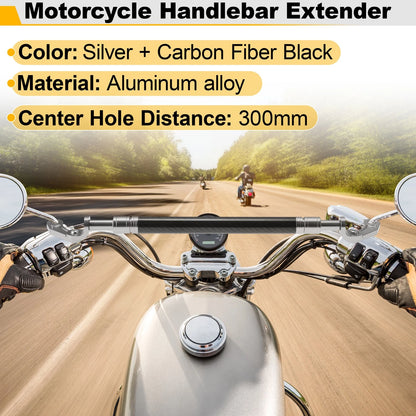 Motorcycle Balance Handle Bar Aluminum Alloy Extender Bracket 300mm Center Hole