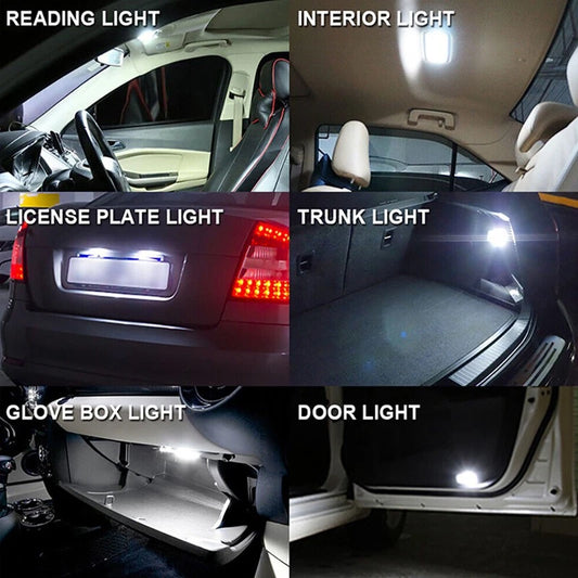 10x LED Dash Gauge Bulb Light for Car Instrument BA9S