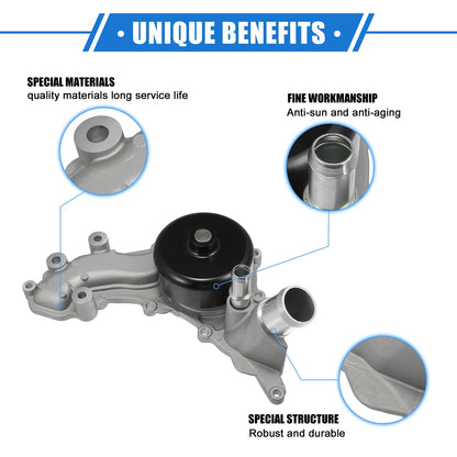Water Pump with Gasket for Jeep Wrangler JK (2012-2018)