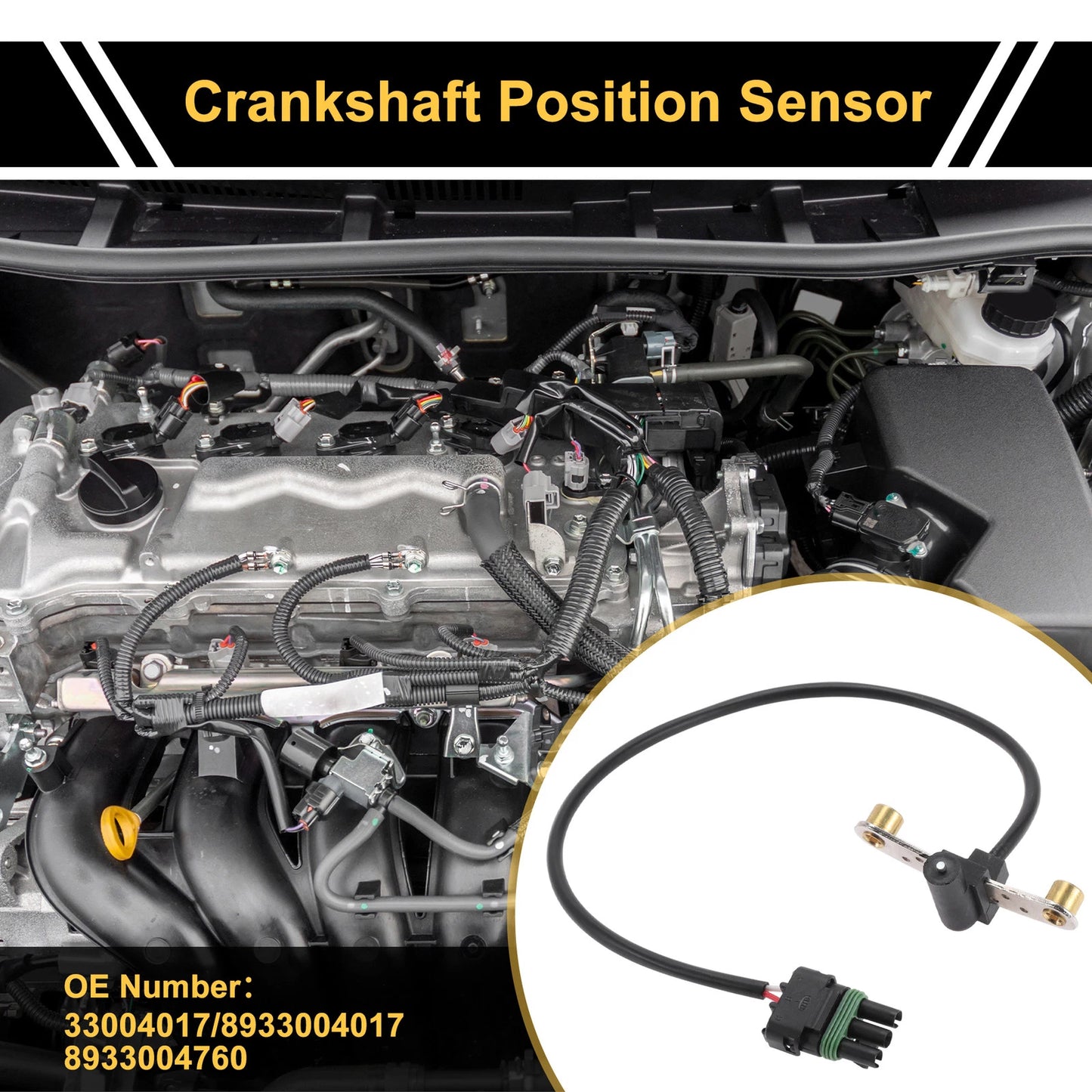 Crankshaft Position Sensor for Dodge Monaco 3.0L (1990 - 1991)