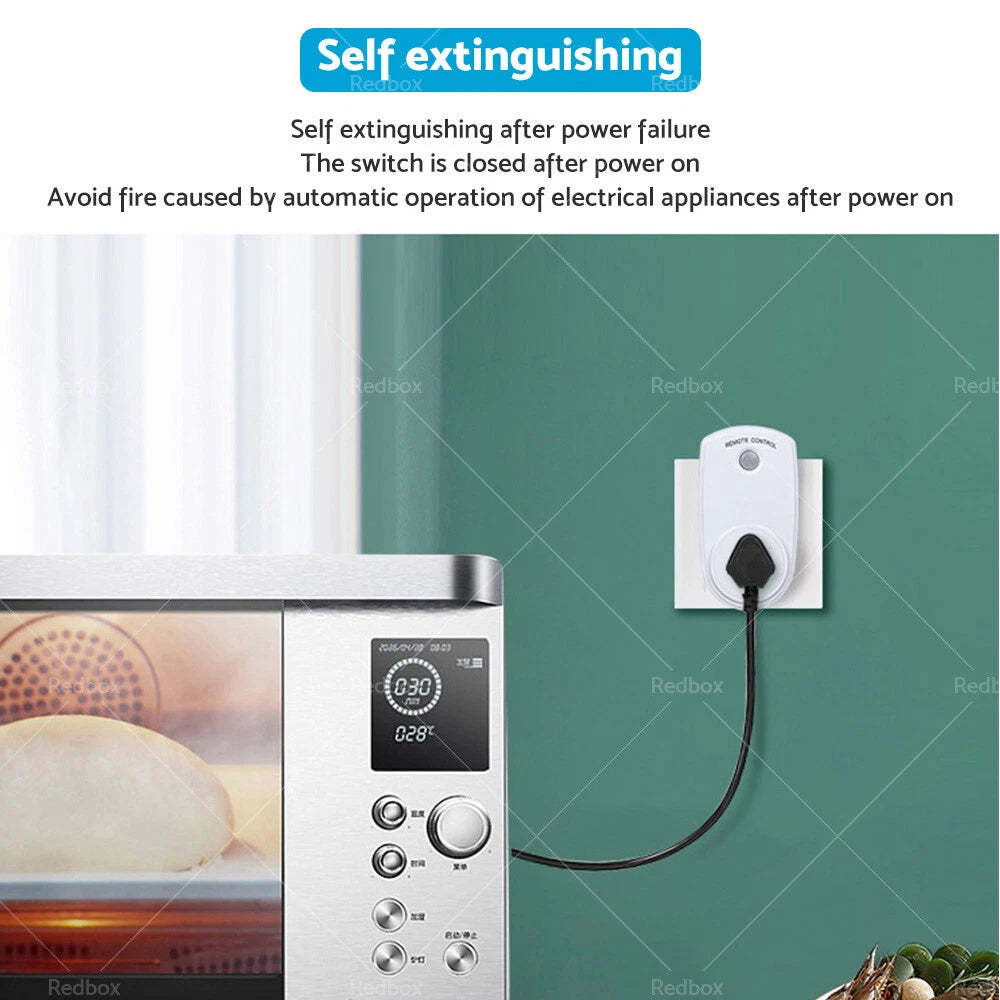 5 x Home Wireless Power Switch Mains Sockets &  Remote Controllers AU Plug