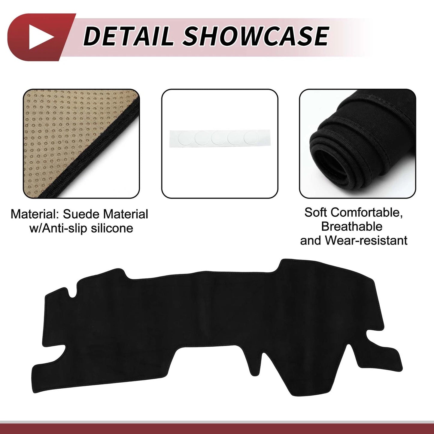 Dashboard Cover Mat for Toyota Yaris Cross (2020-2024) Sun Protector Black