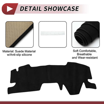 Dashboard Cover Mat for Toyota Yaris Cross (2020-2024) Sun Protector Black