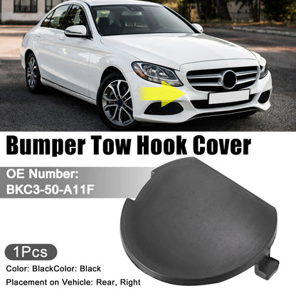 Black Tow Hook Cover for Mazda 3 Axela (2014-2016) 1 x Cap