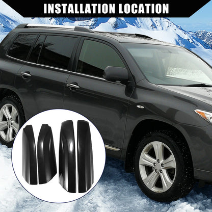 Auto Roof Rack Rails End Cap Covers for Toyota Highlander (2008-2013)