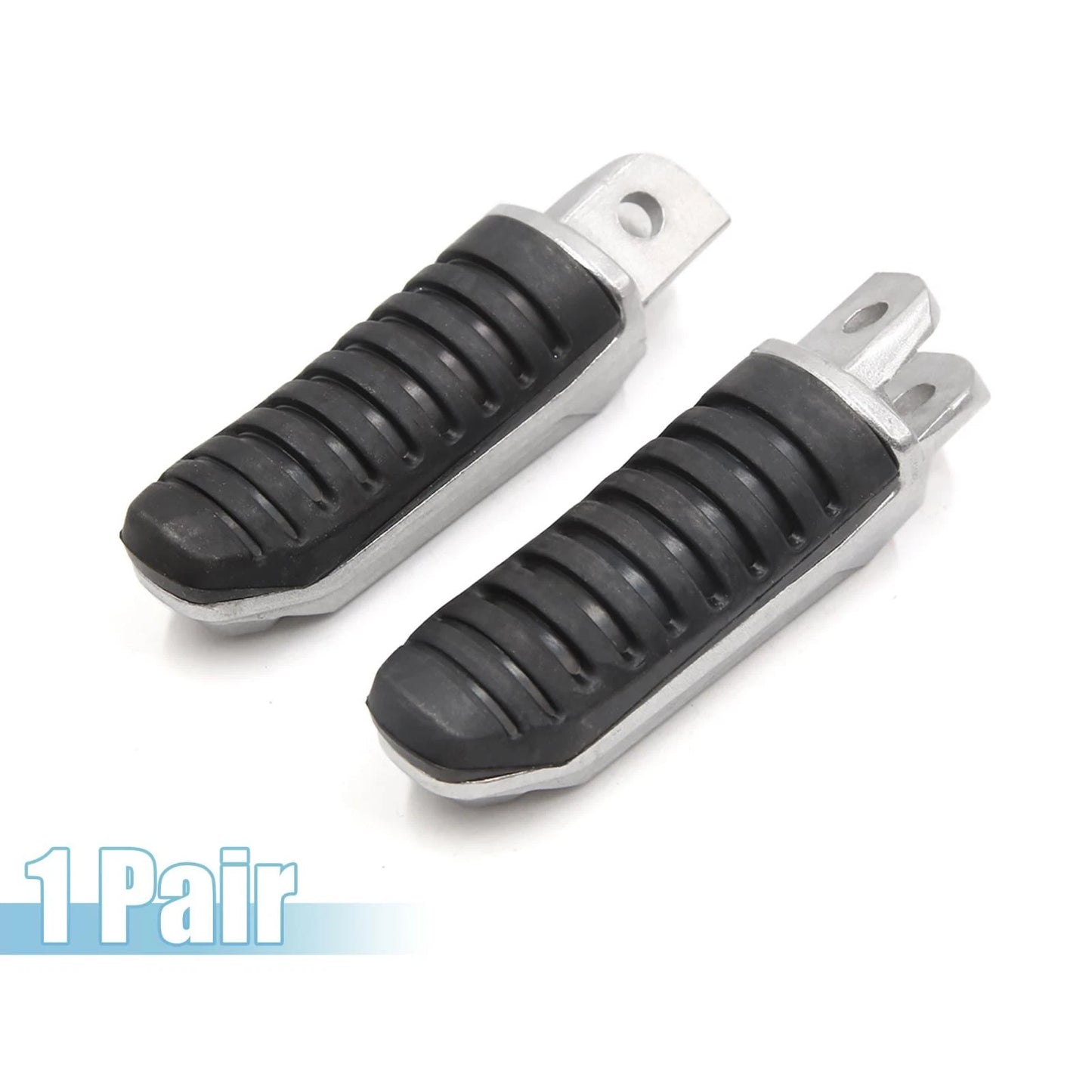8mm Aluminum Alloy Motorcycle Footpegs for Bicycle - Black