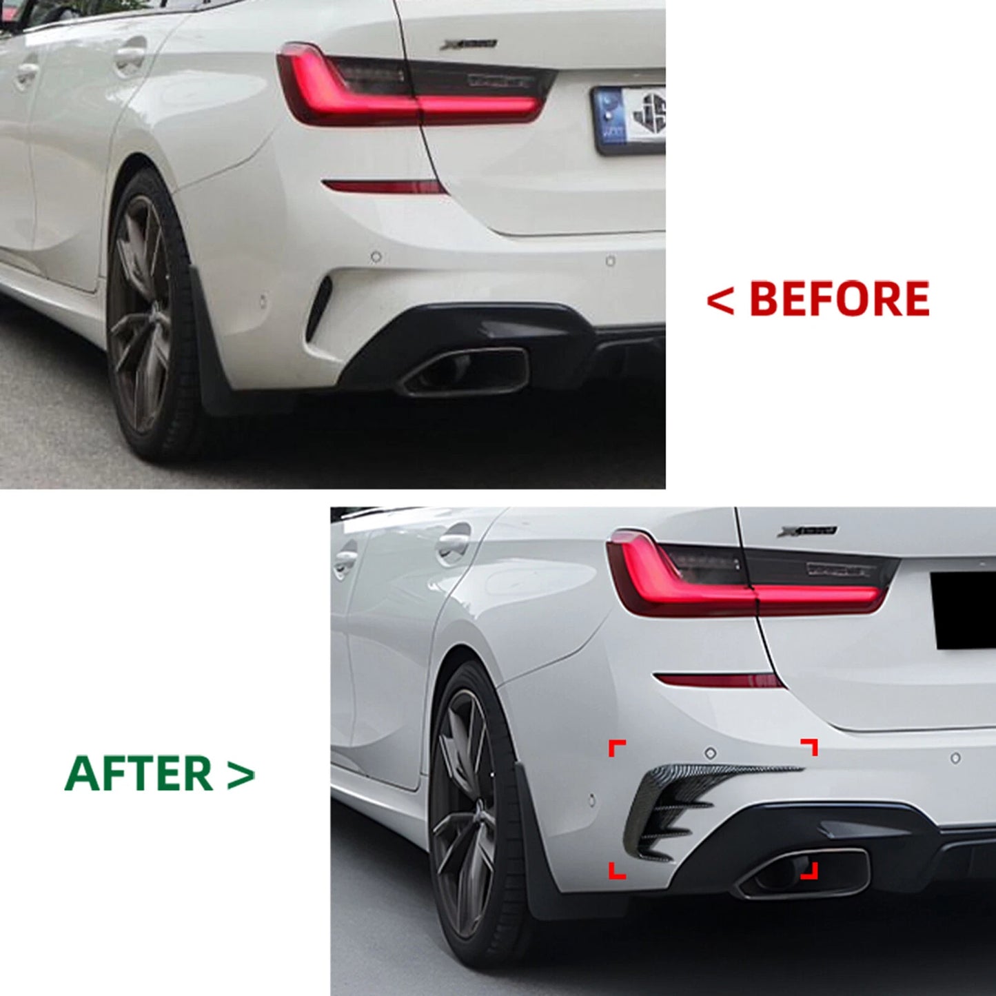 Rear Side Air Vent Trim for BMW 3 Series G21 M Sport (2019-2022)