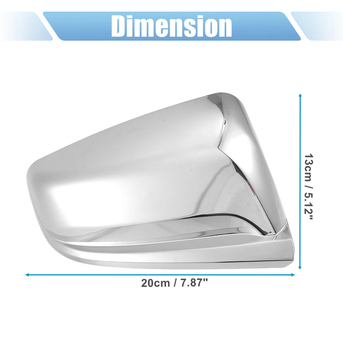 1 Pair Chrome Plated Top Half Mirror Cover for Chevrolet Malibu