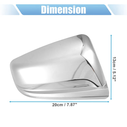 1 Pair Chrome Plated Top Half Mirror Cover for Chevrolet Malibu