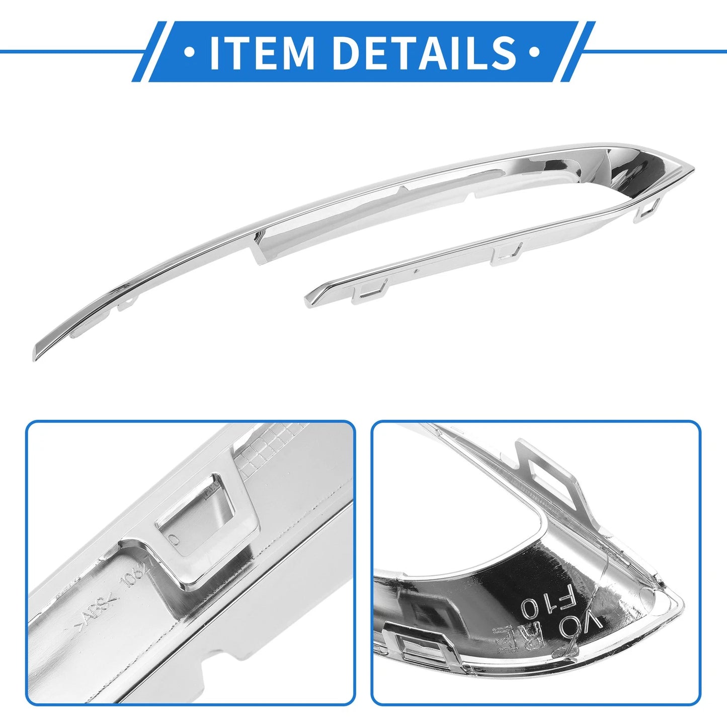 Front Right Bumper Grille Trim for BMW 5 Series (2014-2017)