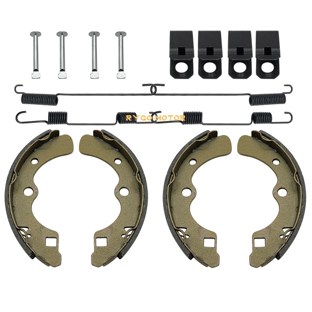 Front Brake Shoes Springs Pins Kit for Kawasaki KAF540 Mule (2010–2020)