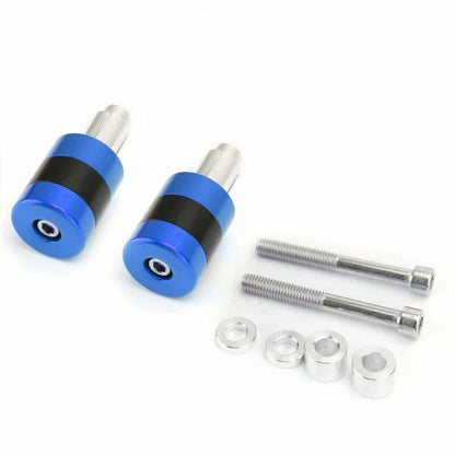22mm Aluminum Blue Motorcycle Handlebar Weights for F2