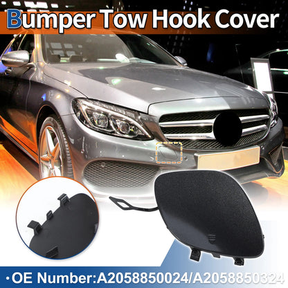Front Bumper Tow Hook Cover for Mercedes-Benz C350e 2016-2018 Tenorite Grey