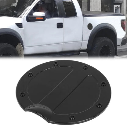 Black Gas Cap Fuel Filler Door Cover for Ford F150 (2009-2014)