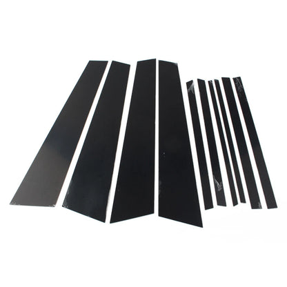 10 Pcs Black Car Door Window Pillar Post Covers for BMW X1 (2016-2021)