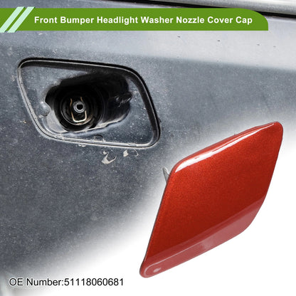 Front Left Washer Nozzle Cover for BMW 428i 2014-2016 (2 x Red Caps)
