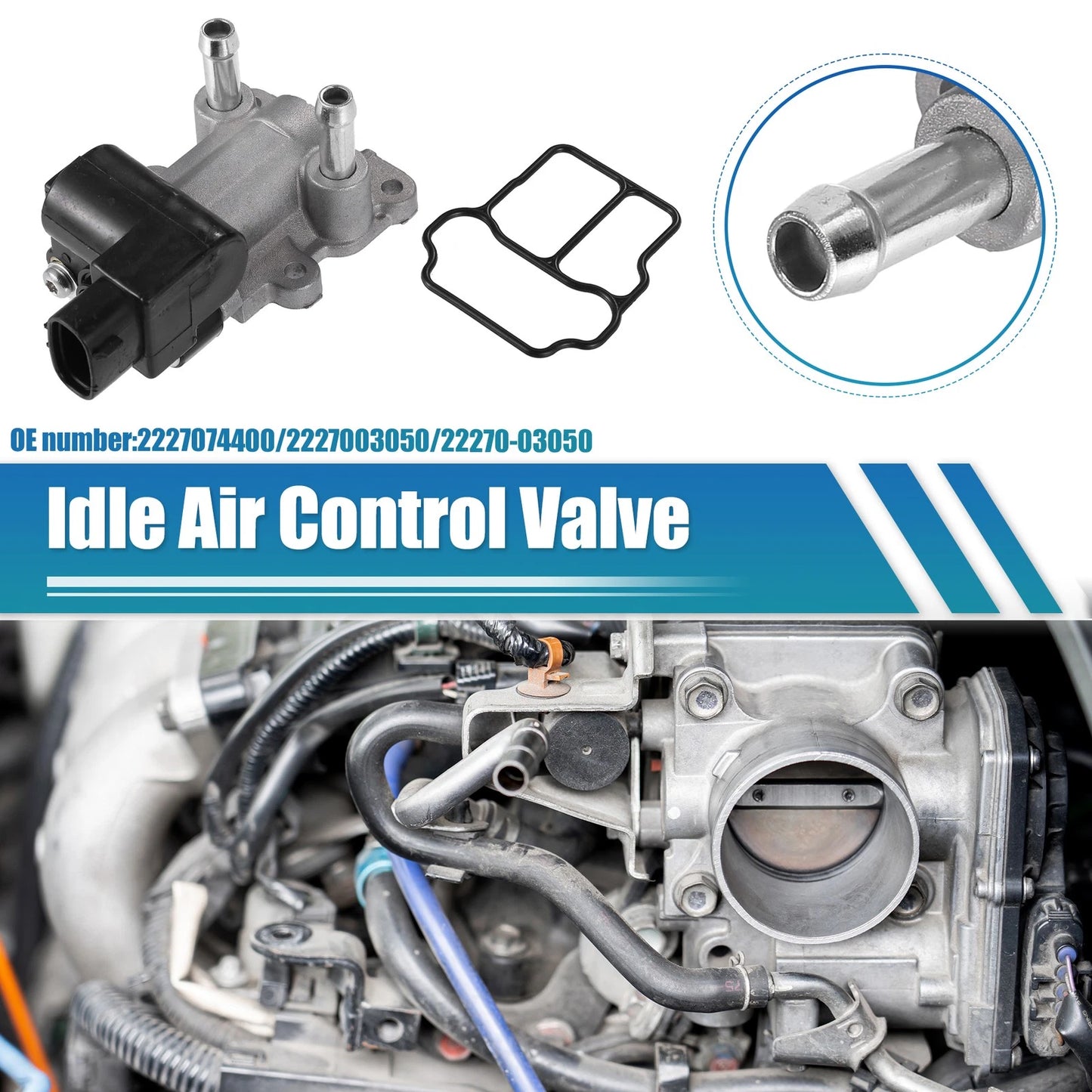 Idle Air Control Valve 1Pcs Idle Air Control Valve for Toyota Camry (2000–2001)