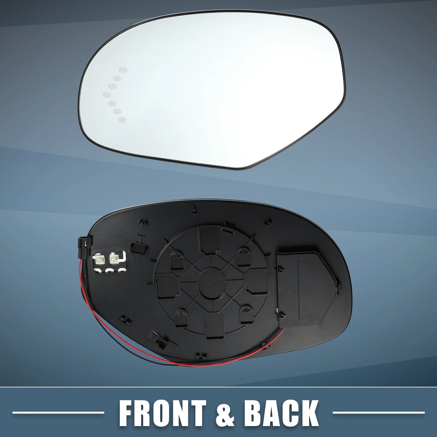 Heated Driver Left Side Mirror Glass for Chevy Silverado Suburban Avalanche