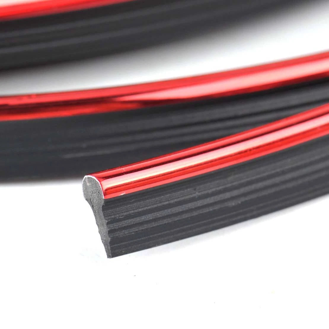 Flexible Interior Moulding Trim Strip for Auto Car Decor Red