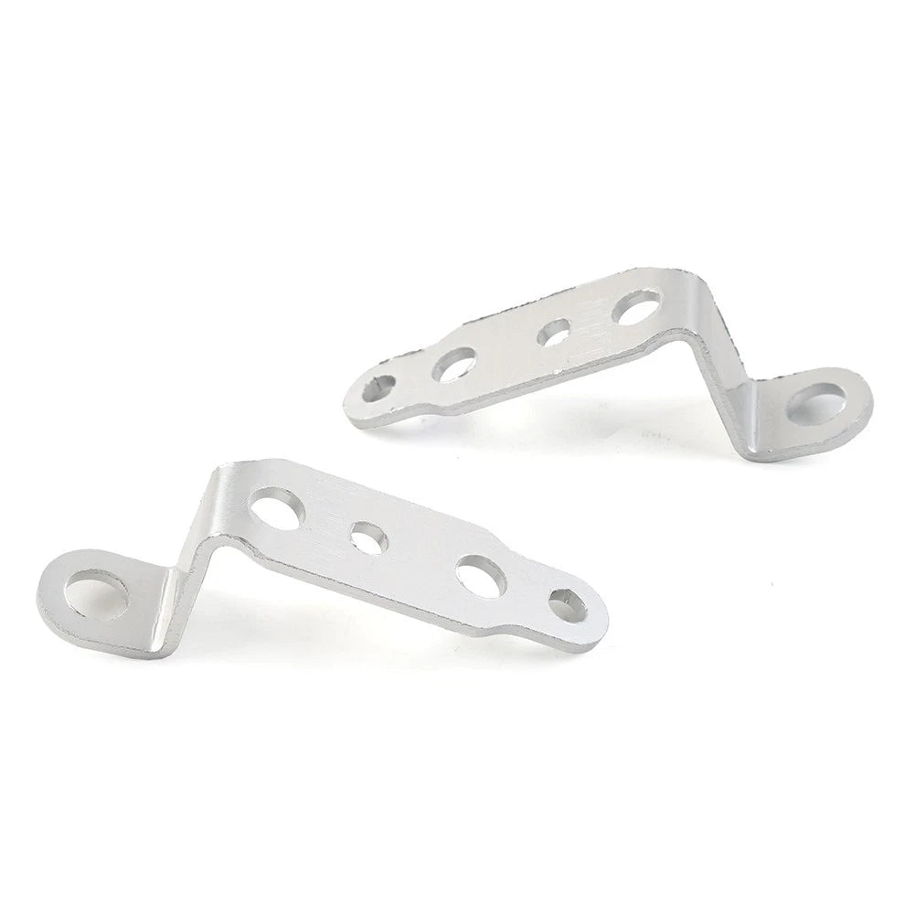Universal Silver Headlight Rearview Mirror Bracket Extension