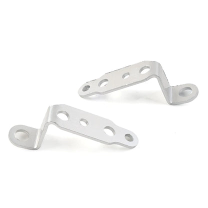 Universal Silver Headlight Rearview Mirror Bracket Extension