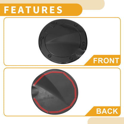 Fuel Tank Door Cap for Toyota Tundra 2022-2025 Black Filler Flap Cover