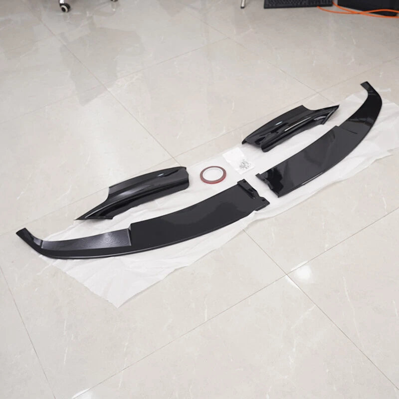 4 x Front Bumper Chin Splitter Lips for BMW F30 3 Series (2012-2018)