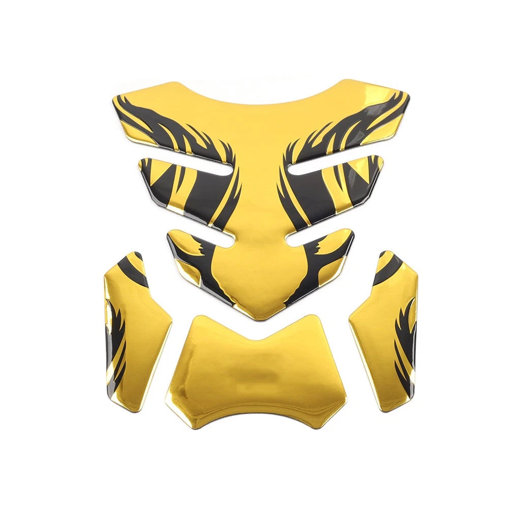 Gold Fuel Gas Tank Pad Decals for Kawasaki Ninja 250 300 400 ZX10R