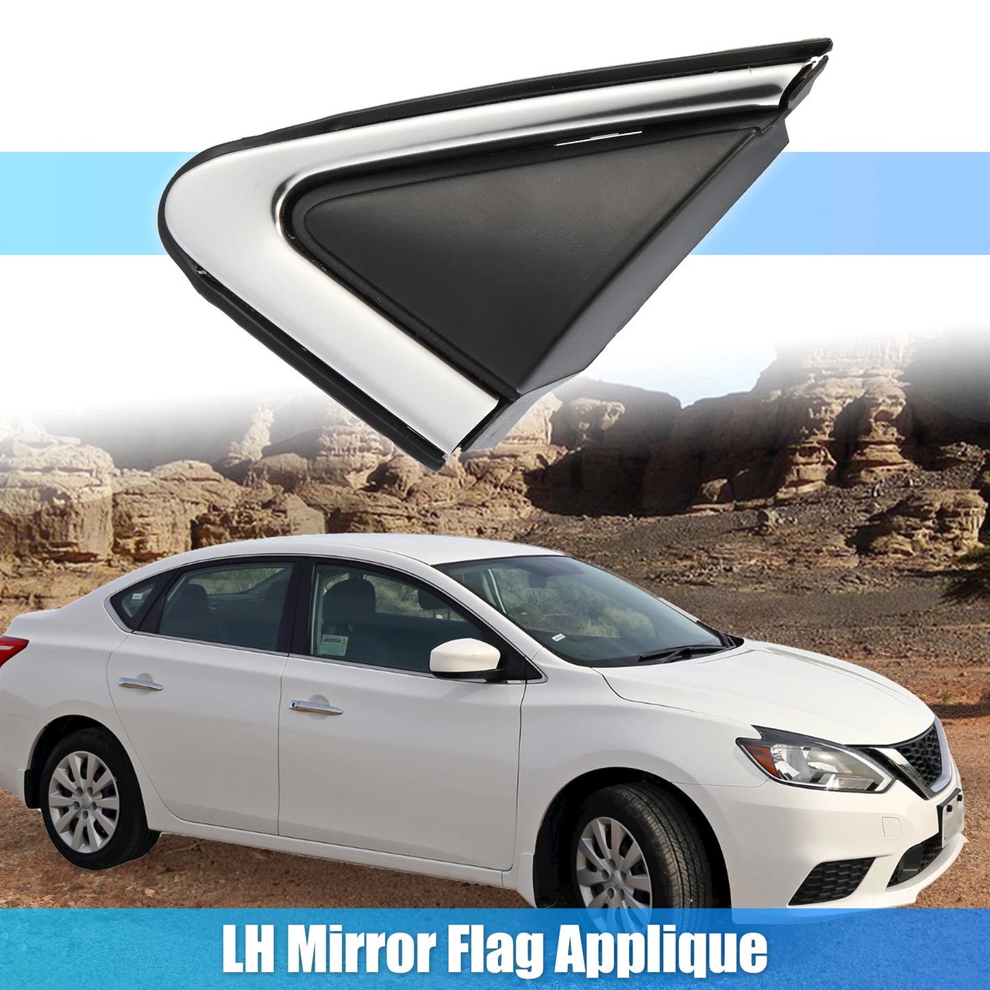 Driver Side Mirror Applique for Nissan Sentra (2013-2019)