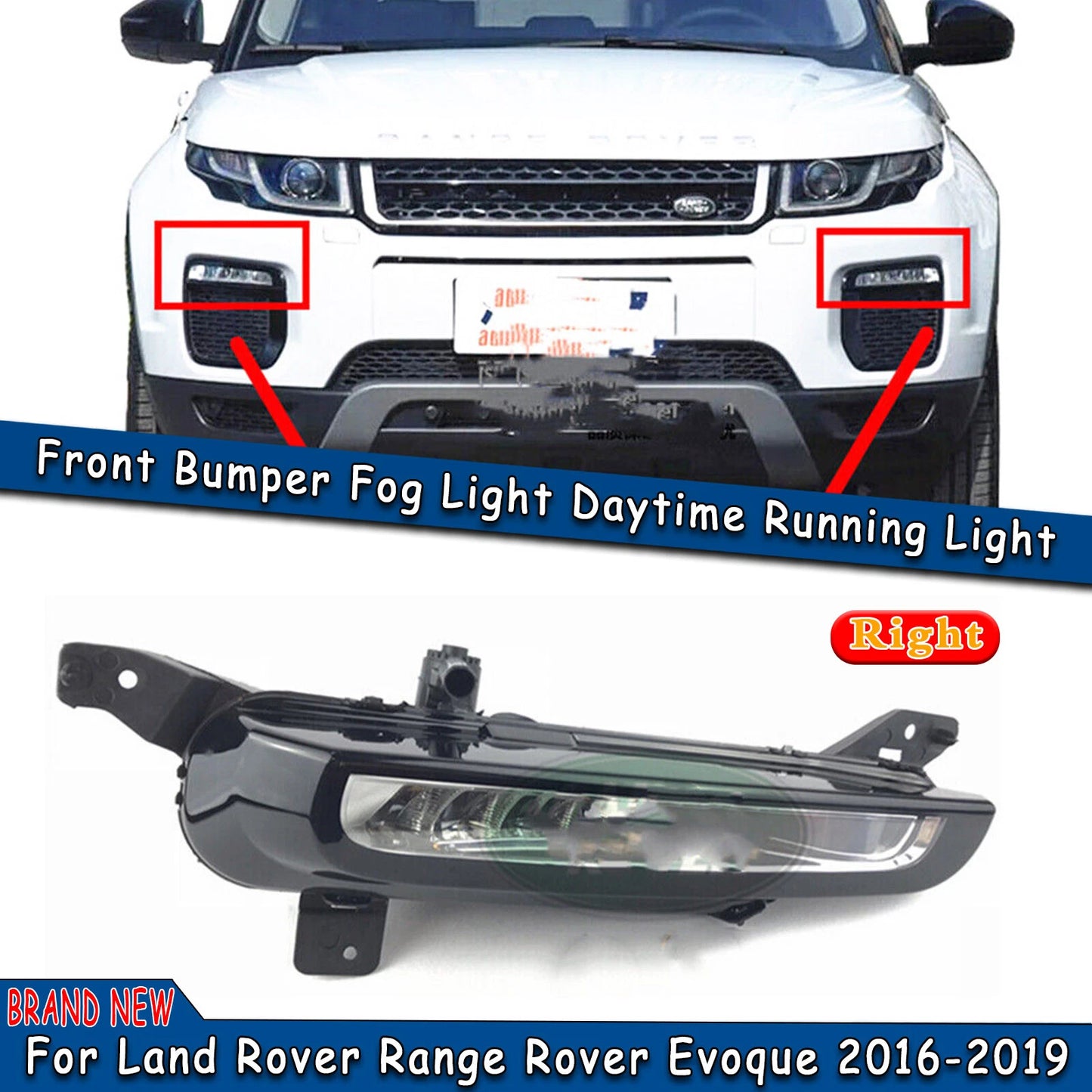 Fog Lamp Light Bulb for Land Rover Evoque (2016-2019) 1 x