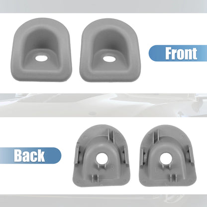 Door Panel Trim Lock Knob Grommet for Ford (2007-2014) - 1 Pair, Gray Plastic