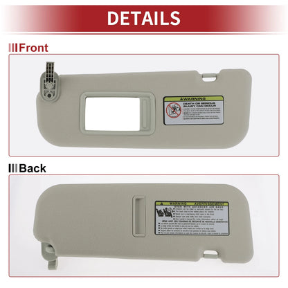 Left Car Sun Visor with Mirror for Hyundai Veloster (2012)