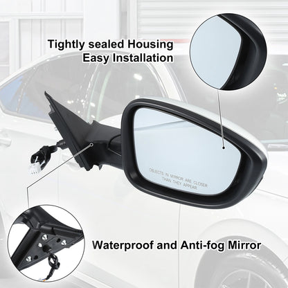 3 Pin Right Side Door Mirror Assembly for Honda Accord (2018-2022)