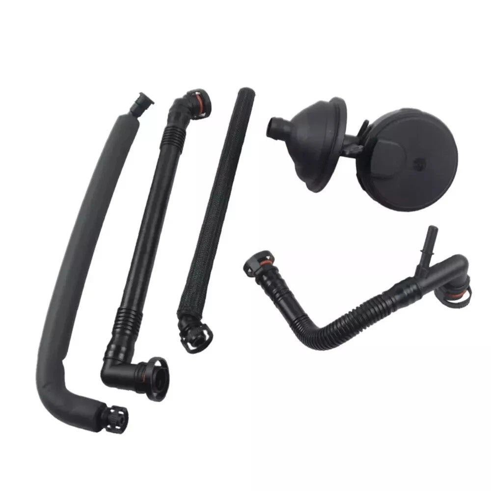 5Pcs PCV Crankcase Vent Valve & Breather Hose for BMW E46 320i 325i X3 Z3 Z4