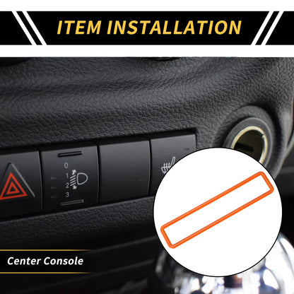 Emergency Light Switch Panel Trim for Jeep Wrangler JK (2011-2017) Orange