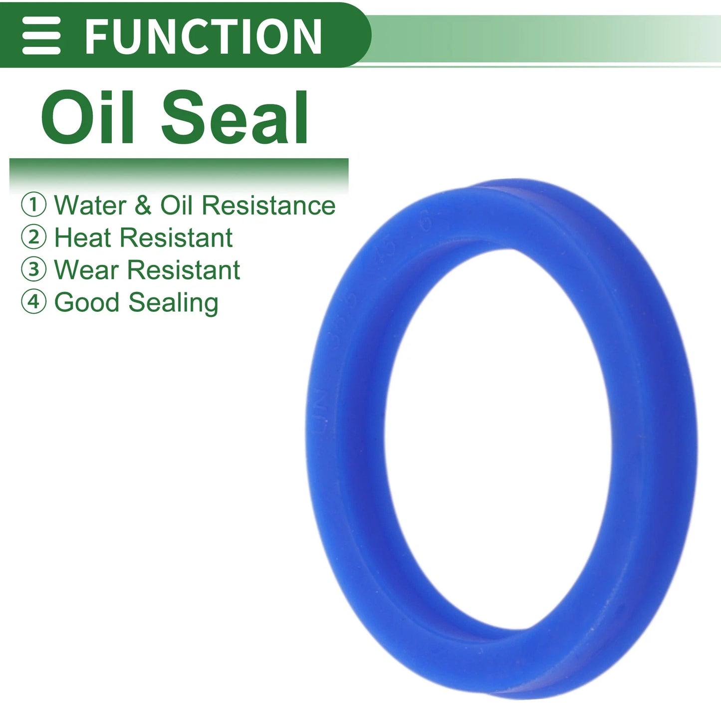 Oil Seal 35.5x45x6mm 5 pcs for Rotary Shaft Seal TPU