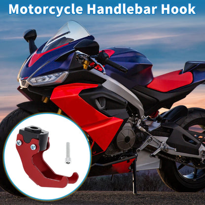 Handlebar Hook Red Aluminum Alloy for Motorcycle
