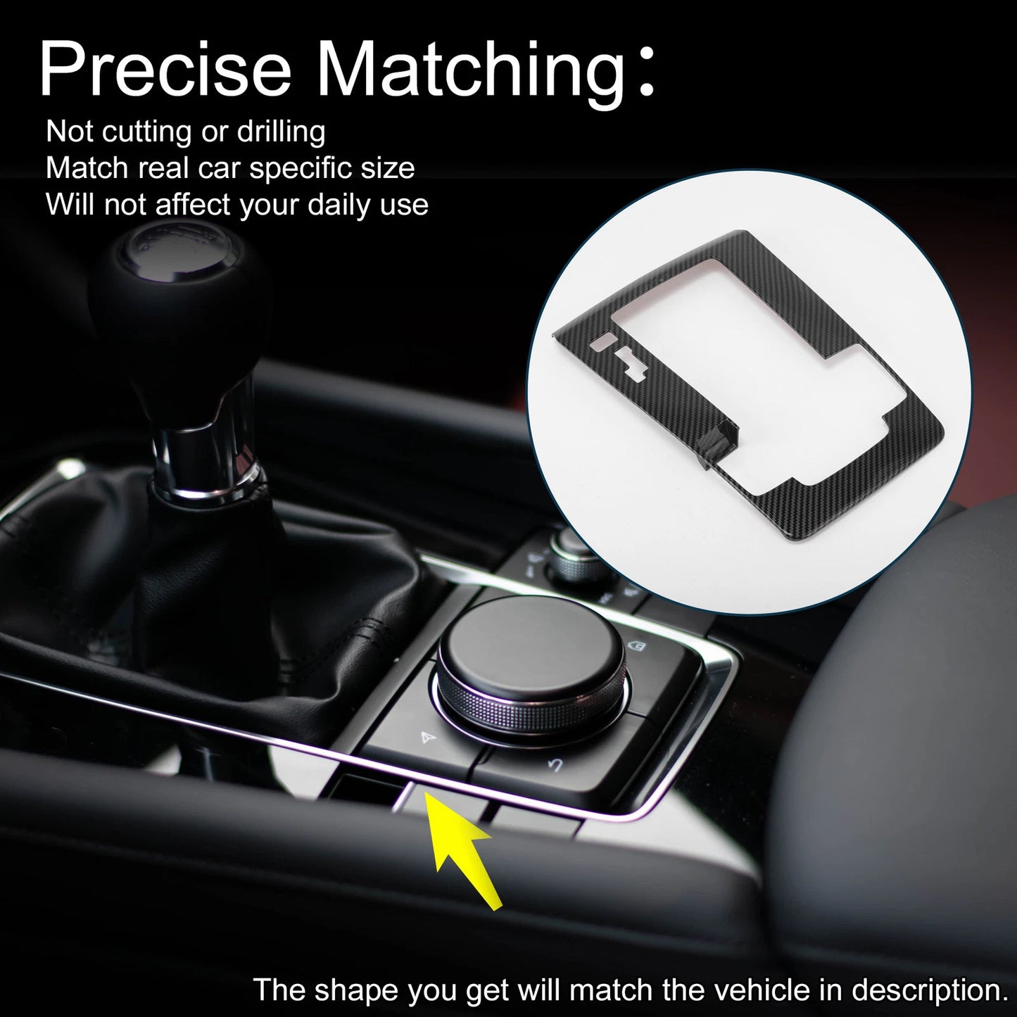 ABS Gear Shift Knob Sticker for Mazda 3 (2019-2025)