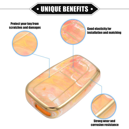Remote Smart Key Fob Cover Case for Toyota Prius (2006-2022) Orange