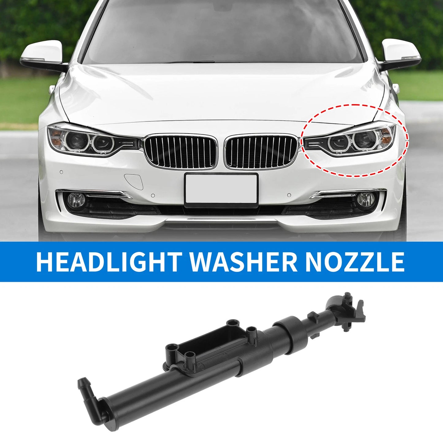 Front Driver Side Headlight Washer Nozzle for Volvo XC60 (2009-2013)