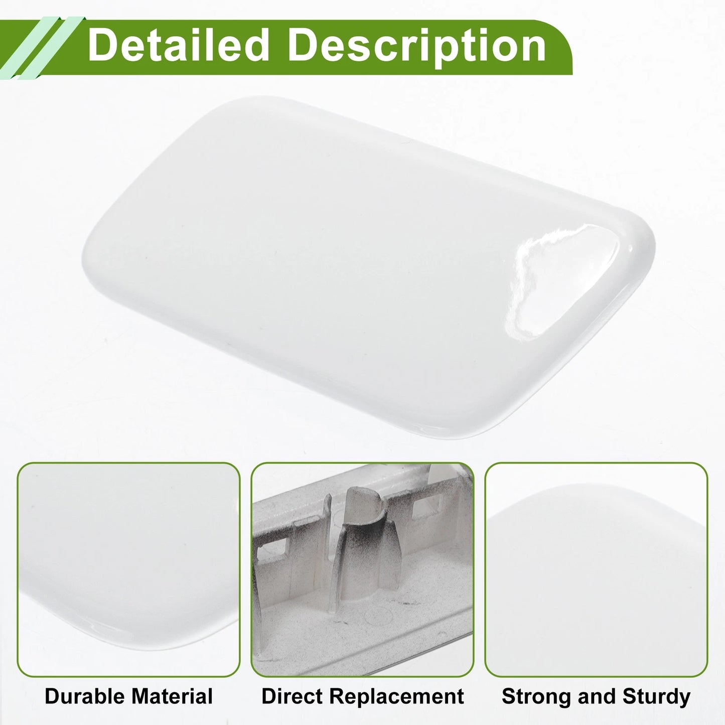 Front Left Washer Nozzle Cover for Toyota Land Cruiser (2013-2015) White