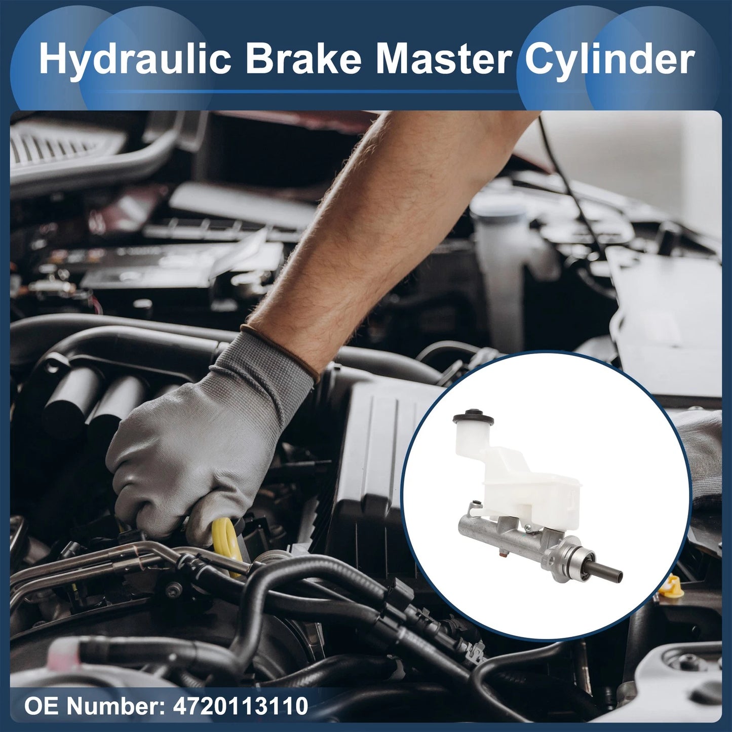 Brake Master Cylinder with Reservoir for Toyota Corolla (2002–2007)