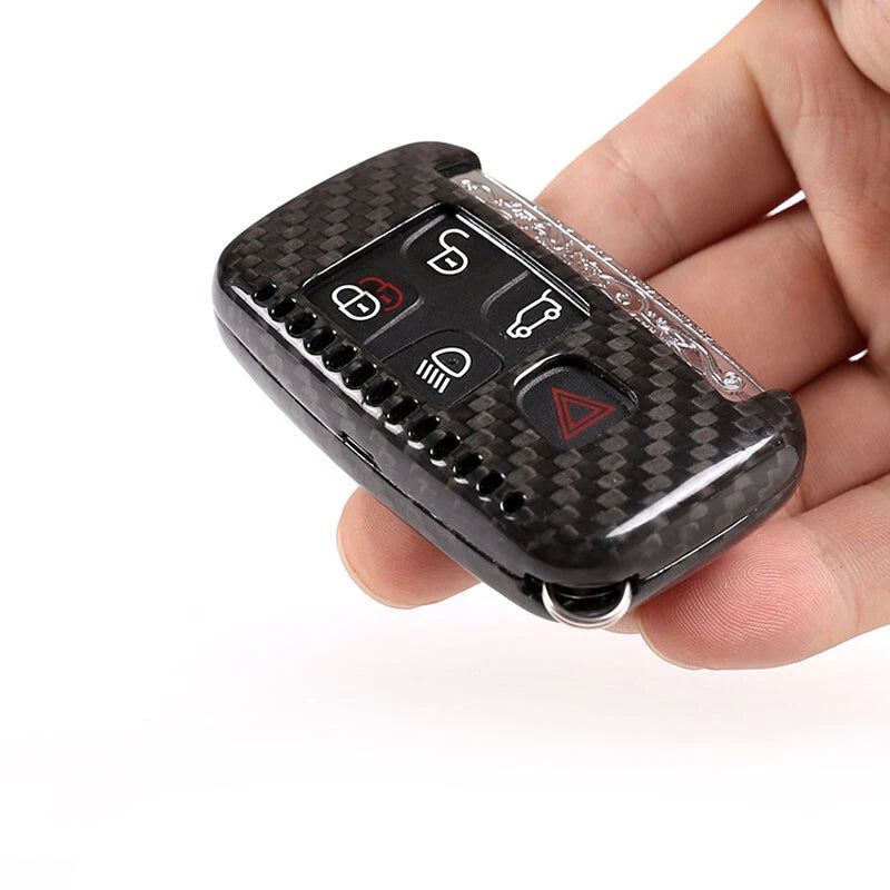 Carbon Fiber FOB Key Cover Remote Case fit for Range Rover Discovery Sport