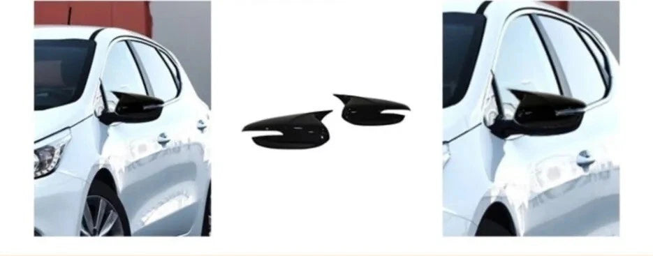 Side View Mirror Covers Gloss Black 2 Piece for Kia Ceed (2012-2017)