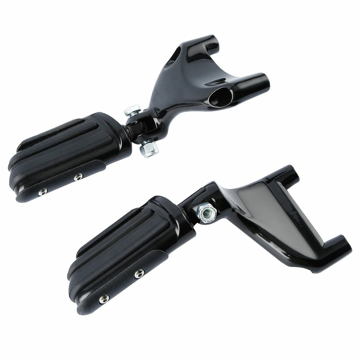 Black Rear Passenger Footpeg Mount for Harley Sportster 883 1200 (2004-2013)