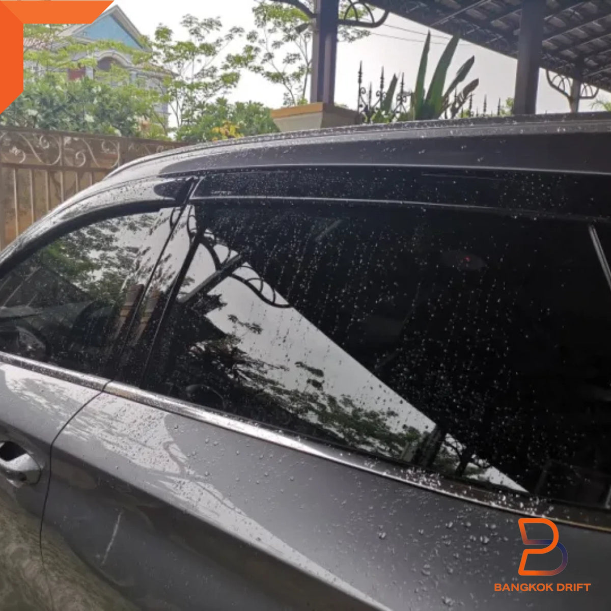 Black Weather Shield Window Visor Rain Guard for BYD Atto3 SUV (2022-2024)