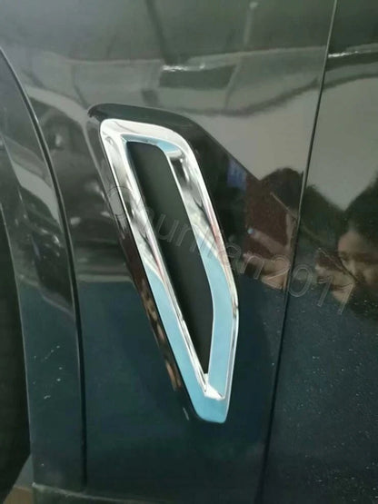 ABS Plated Side Wing Fender Air Vent Outlet Cover Trim for BMW X5 2019-2021