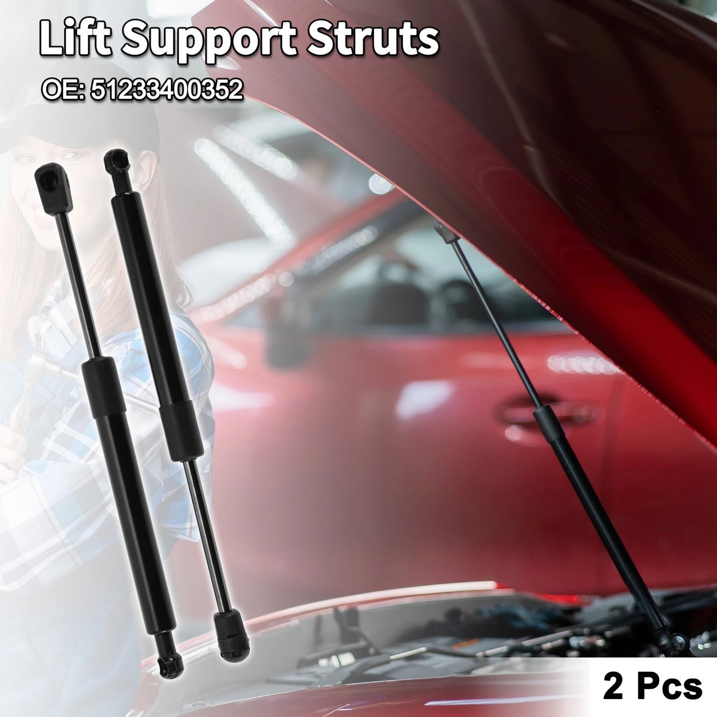 Hood Lift Supports Struts for BMW X3 (2004-2010)